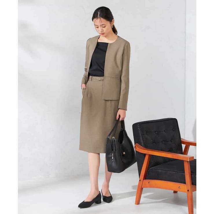 【洗える/イージーケア/吸水速乾/ストレッチ】梳毛調タイトスカート | a.v.v【WOMEN】 | 詳細画像8 