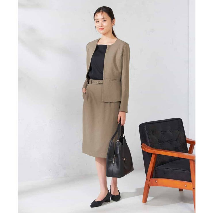 【洗える/イージーケア/吸水速乾/ストレッチ】梳毛調タイトスカート | a.v.v【WOMEN】 | 詳細画像9 