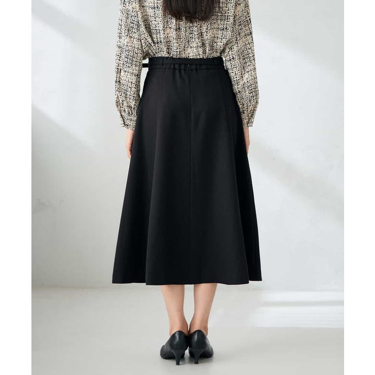 【洗える/イージーケア/ストレッチ】パウダーツイルフレアスカート | a.v.v【WOMEN】 | 詳細画像16