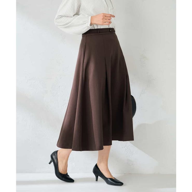 【洗える/イージーケア/ストレッチ】パウダーツイルフレアスカート | a.v.v【WOMEN】 | 詳細画像2