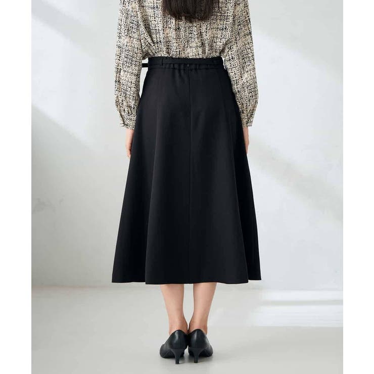 【洗える/イージーケア/ストレッチ】パウダーツイルフレアスカート | a.v.v【WOMEN】 | 詳細画像23 