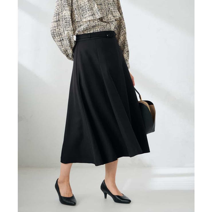 【洗える/イージーケア/ストレッチ】パウダーツイルフレアスカート | a.v.v【WOMEN】 | 詳細画像8