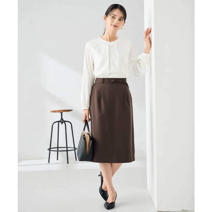 【洗える/イージーケア/ストレッチ】パウダーツイルタイトスカート | a.v.v【WOMEN】 | 詳細画像10 