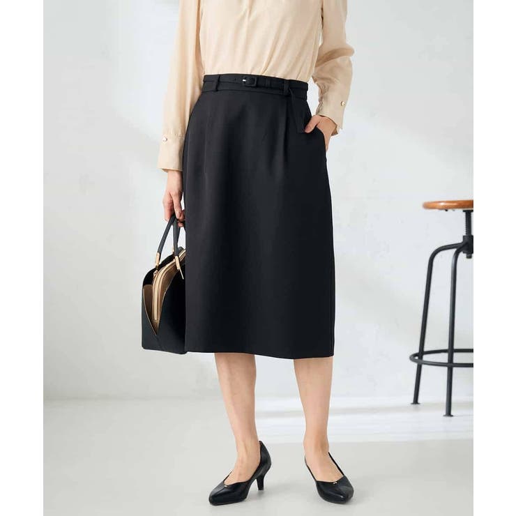 【洗える/イージーケア/ストレッチ】パウダーツイルタイトスカート | a.v.v【WOMEN】 | 詳細画像15 