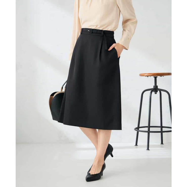 【洗える/イージーケア/ストレッチ】パウダーツイルタイトスカート | a.v.v【WOMEN】 | 詳細画像16 