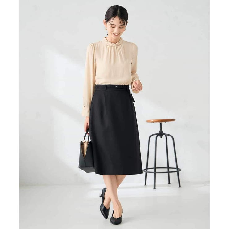 【洗える/イージーケア/ストレッチ】パウダーツイルタイトスカート | a.v.v【WOMEN】 | 詳細画像17 