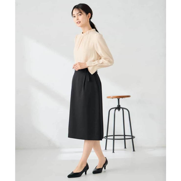 【洗える/イージーケア/ストレッチ】パウダーツイルタイトスカート | a.v.v【WOMEN】 | 詳細画像19 