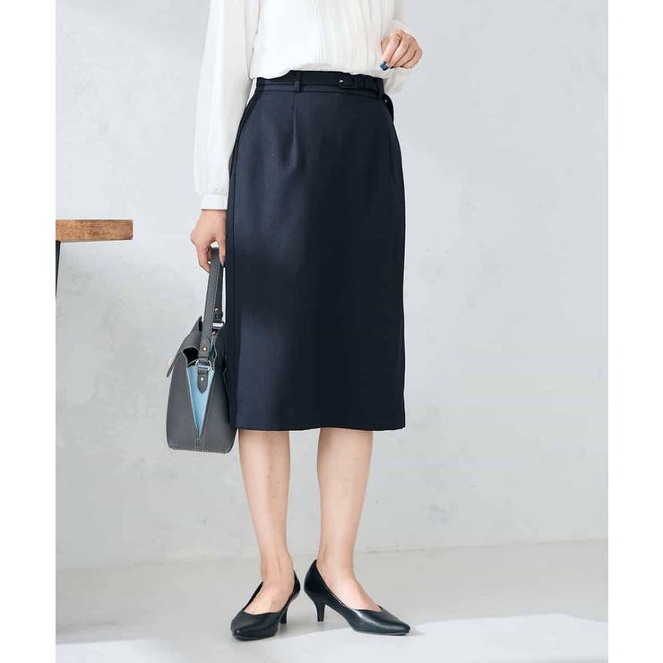 【洗える/イージーケア/ストレッチ】パウダーツイルタイトスカート | a.v.v【WOMEN】 | 詳細画像2 