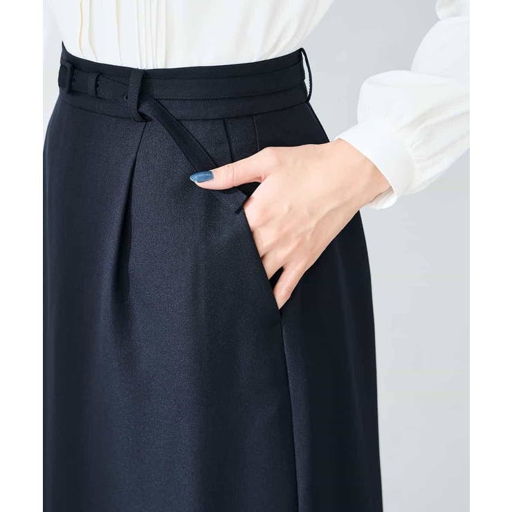 【洗える/イージーケア/ストレッチ】パウダーツイルタイトスカート | a.v.v【WOMEN】 | 詳細画像32 