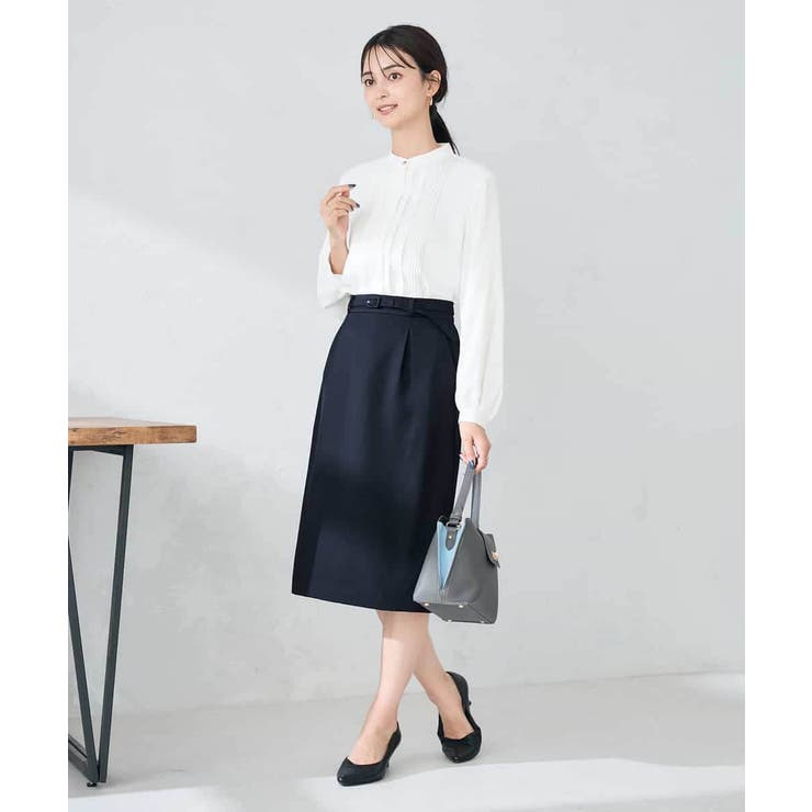 【洗える/イージーケア/ストレッチ】パウダーツイルタイトスカート | a.v.v【WOMEN】 | 詳細画像5 