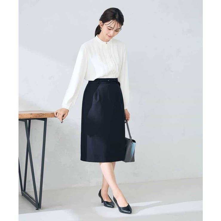 【洗える/イージーケア/ストレッチ】パウダーツイルタイトスカート | a.v.v【WOMEN】 | 詳細画像6 