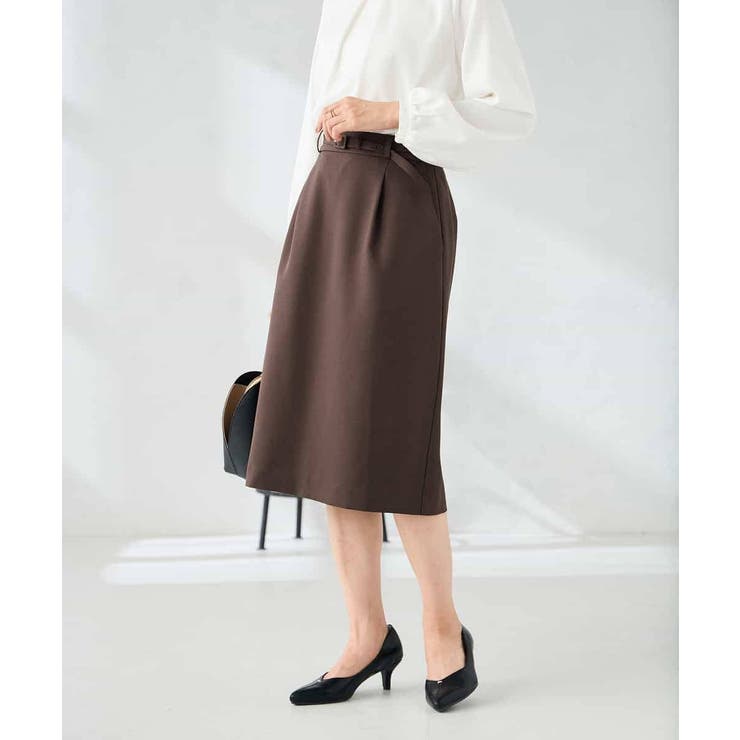 【洗える/イージーケア/ストレッチ】パウダーツイルタイトスカート | a.v.v【WOMEN】 | 詳細画像9 