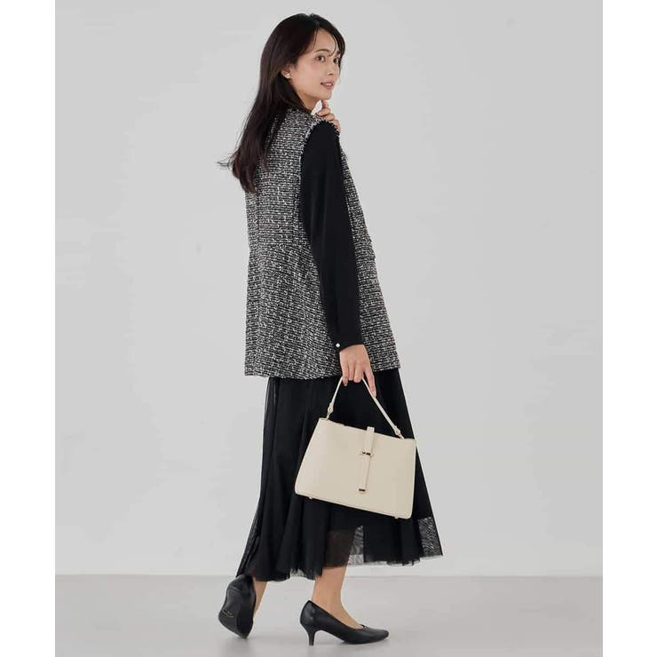 ミックスツイードペプラムジレ | a.v.v【WOMEN】 | 詳細画像18 