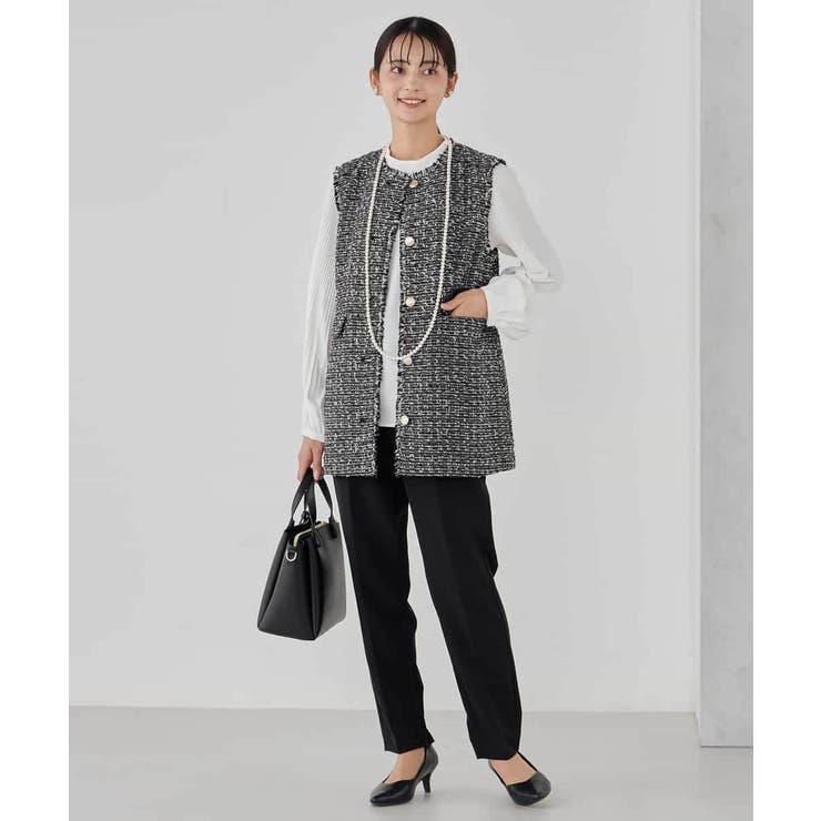 ミックスツイードペプラムジレ | a.v.v【WOMEN】 | 詳細画像33 