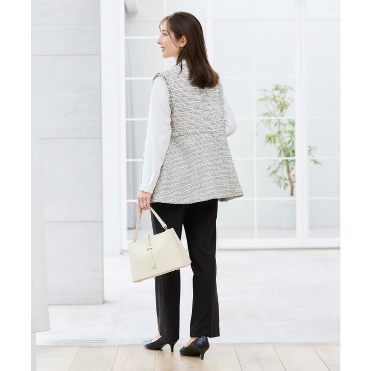 ミックスツイードペプラムジレ | a.v.v【WOMEN】 | 詳細画像7 