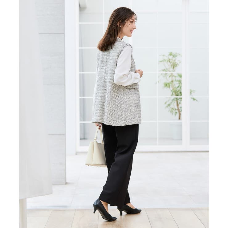 ミックスツイードペプラムジレ | a.v.v【WOMEN】 | 詳細画像8 