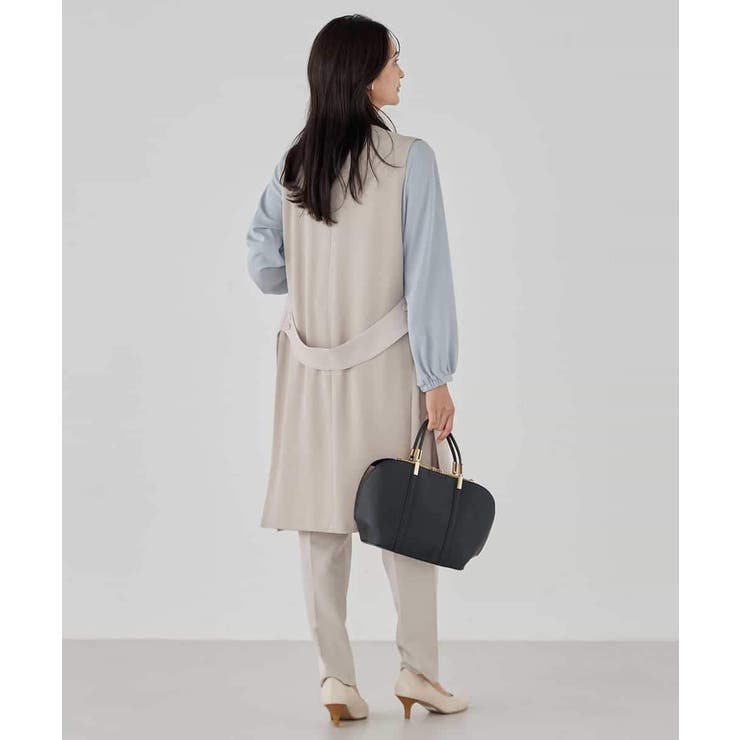 サテンサイドスリットジレ【洗える/速乾/毛玉になりにくい/イージーケア】 | a.v.v【WOMEN】 | 詳細画像15 