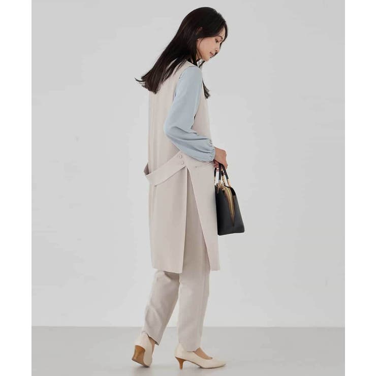 サテンサイドスリットジレ【洗える/速乾/毛玉になりにくい/イージーケア】 | a.v.v【WOMEN】 | 詳細画像16 