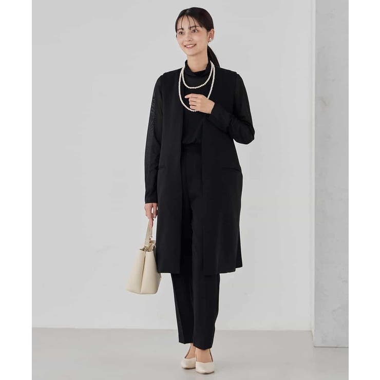 サテンサイドスリットジレ【洗える/速乾/毛玉になりにくい/イージーケア】 | a.v.v【WOMEN】 | 詳細画像18 