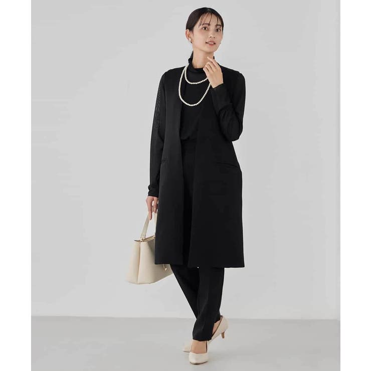 サテンサイドスリットジレ【洗える/速乾/毛玉になりにくい/イージーケア】 | a.v.v【WOMEN】 | 詳細画像19 