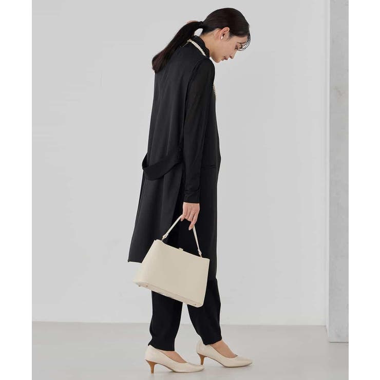 サテンサイドスリットジレ【洗える/速乾/毛玉になりにくい/イージーケア】 | a.v.v【WOMEN】 | 詳細画像20 