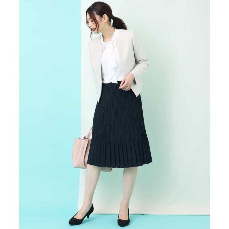【洗える】シャークツイードキーネックジャケット | a.v.v【WOMEN】 | 詳細画像9