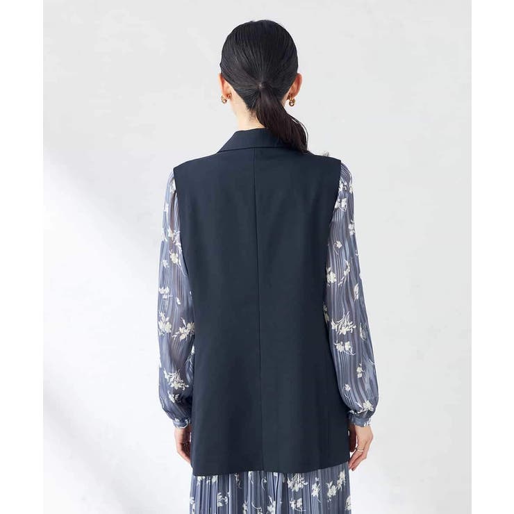 【洗える/ストレッチ/UVカット】麻調ストレッチダブルジレ | a.v.v【WOMEN】 | 詳細画像23 