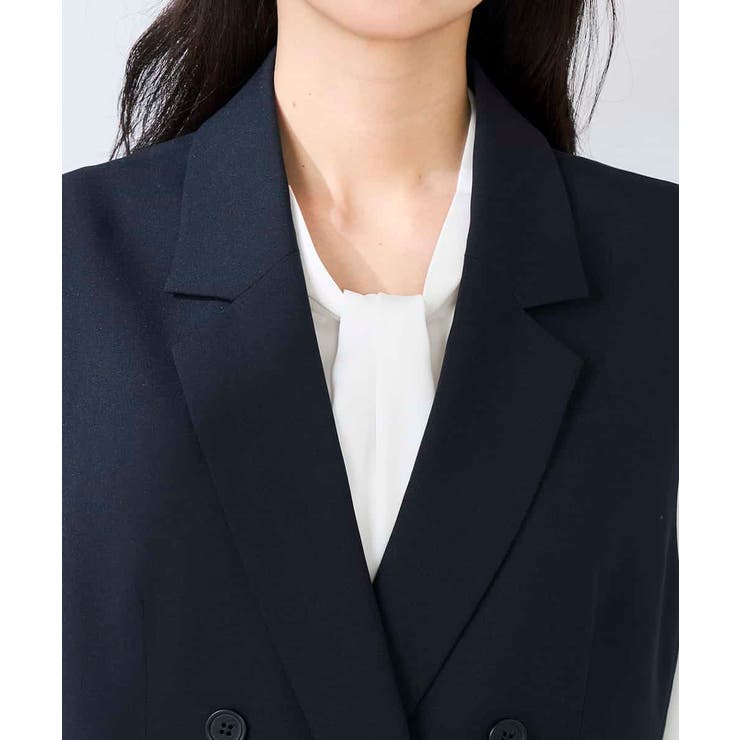 【洗える/UVカット】リネンライクストレッチダブルジレジャケット | a.v.v【WOMEN】 | 詳細画像25 