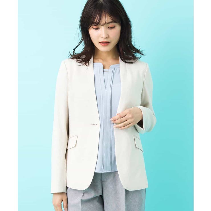 【洗える】Vネックジャケット | a.v.v【WOMEN】 | 詳細画像1