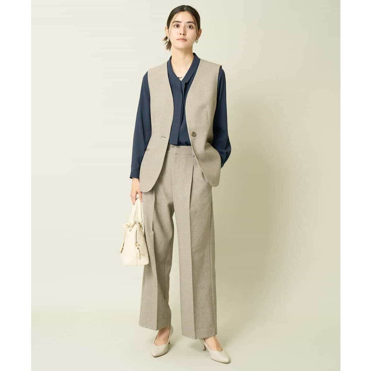 ツイード調ペプラムジレ | a.v.v【WOMEN】 | 詳細画像10 