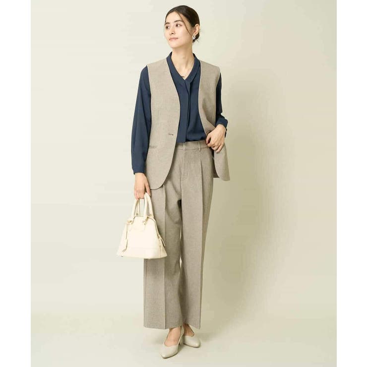 ツイード調ペプラムジレ | a.v.v【WOMEN】 | 詳細画像12 