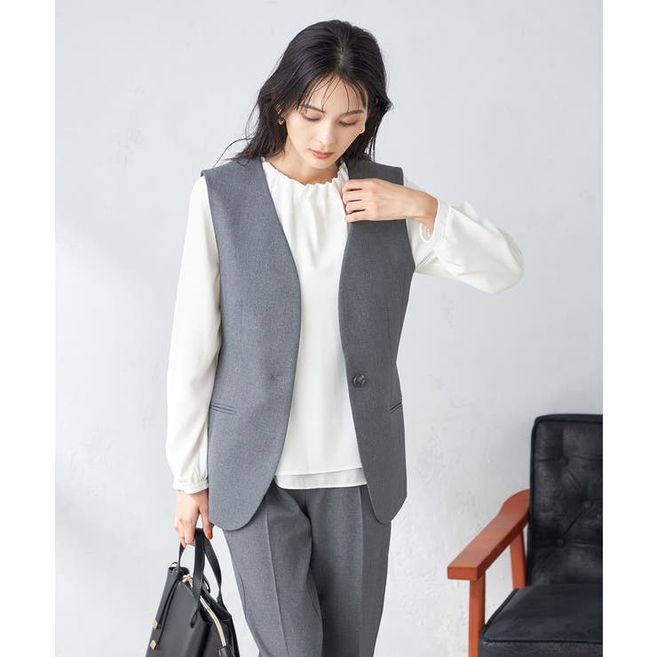 ツイード調ペプラムジレ | a.v.v【WOMEN】 | 詳細画像14 