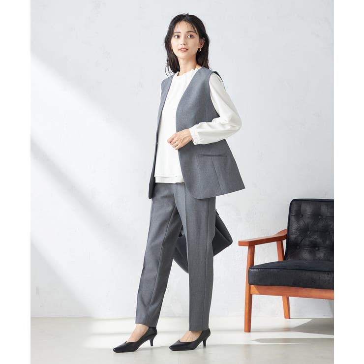 ツイード調ペプラムジレ | a.v.v【WOMEN】 | 詳細画像17 