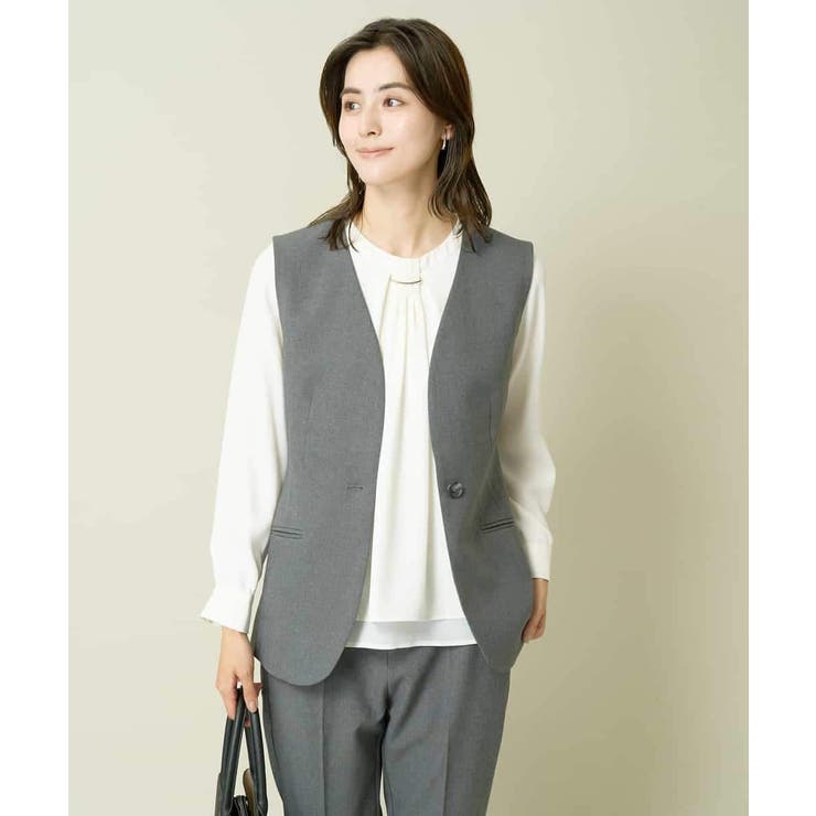 ツイード調ペプラムジレ | a.v.v【WOMEN】 | 詳細画像18 