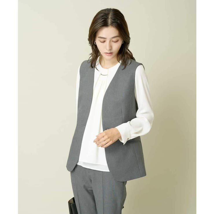 ツイード調ペプラムジレ | a.v.v【WOMEN】 | 詳細画像20 