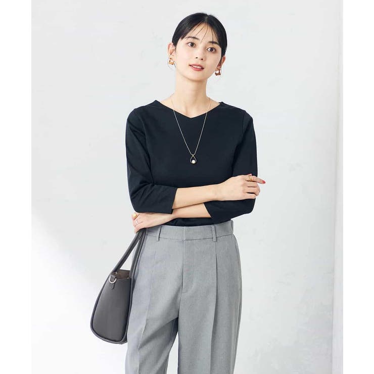 VネックスムースTシャツ | a.v.v【WOMEN】 | 詳細画像12 