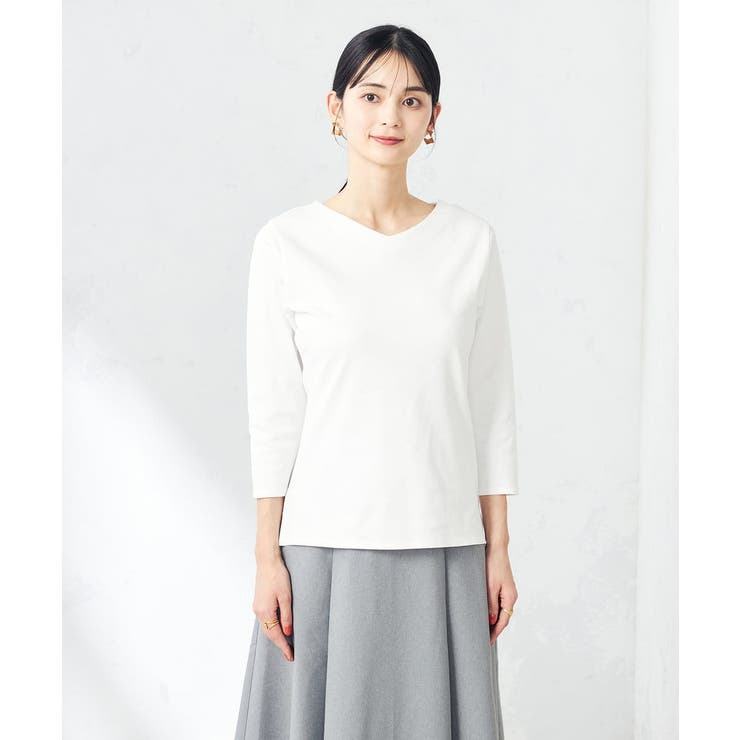 VネックスムースTシャツ | a.v.v【WOMEN】 | 詳細画像16 