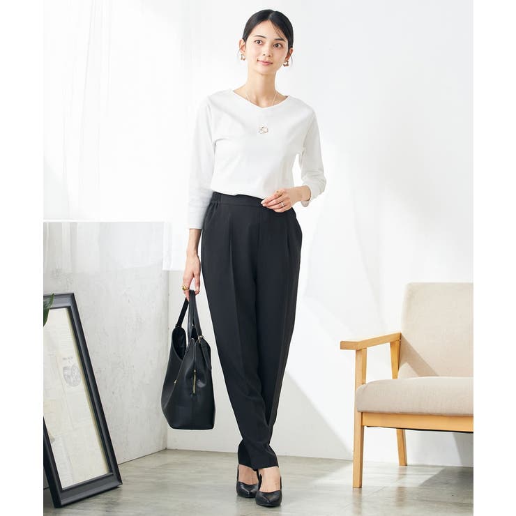 VネックスムースTシャツ | a.v.v【WOMEN】 | 詳細画像3 