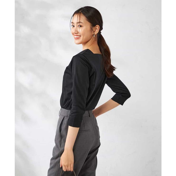 スクエアネックスムースTシャツ | a.v.v【WOMEN】 | 詳細画像15 