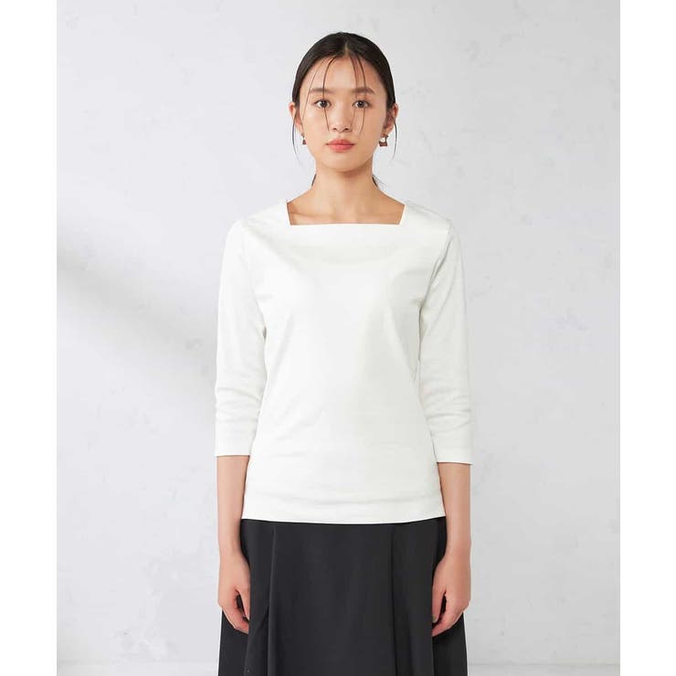 スクエアネックスムースTシャツ | a.v.v【WOMEN】 | 詳細画像28 