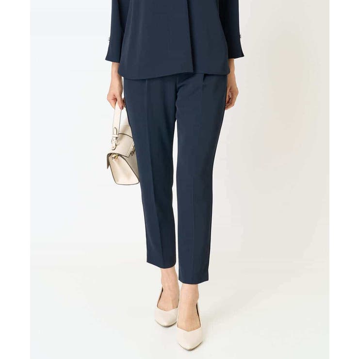 【洗える イージーケア】サテンストレッチスリムテーパードパンツ【セットアップ対応… | a.v.v【WOMEN】 | 詳細画像10 