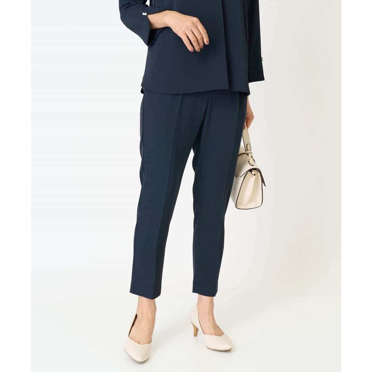 【洗える イージーケア】サテンストレッチスリムテーパードパンツ【セットアップ対応… | a.v.v【WOMEN】 | 詳細画像11 