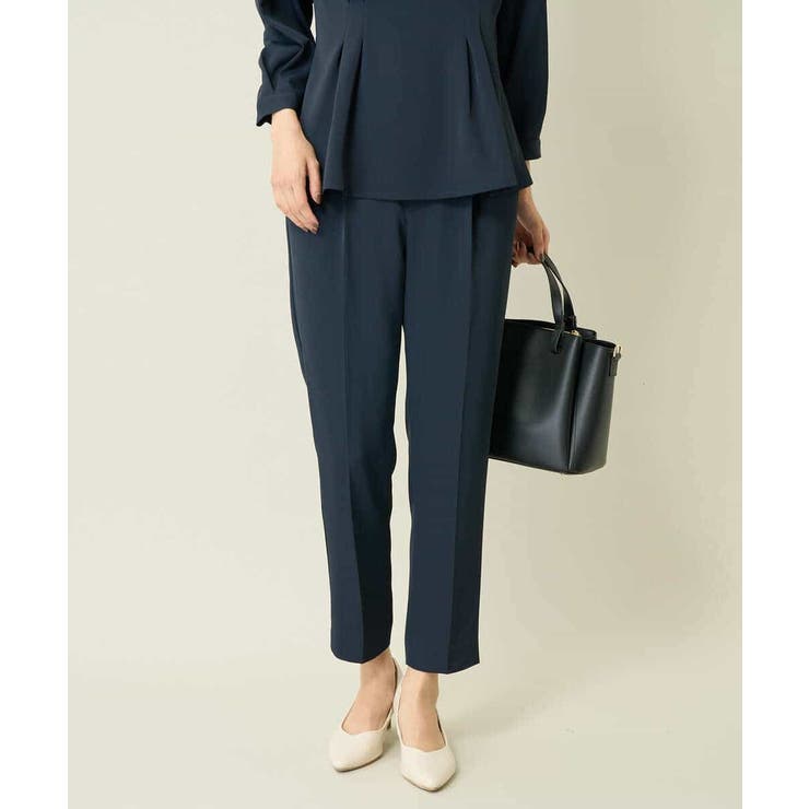 【洗える イージーケア】サテンストレッチスリムテーパードパンツ【セットアップ対応… | a.v.v【WOMEN】 | 詳細画像19 