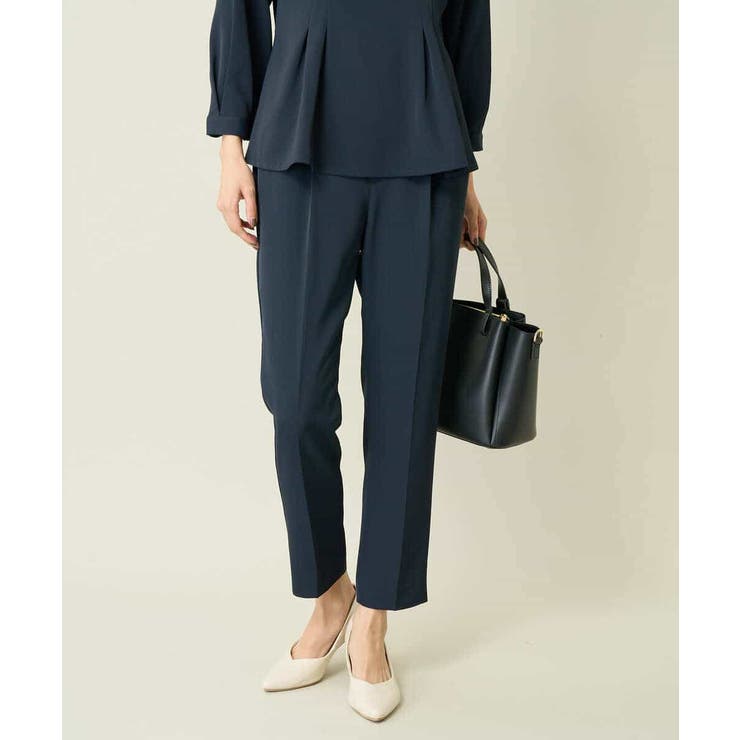 【洗える イージーケア】サテンストレッチスリムテーパードパンツ【セットアップ対応… | a.v.v【WOMEN】 | 詳細画像20 