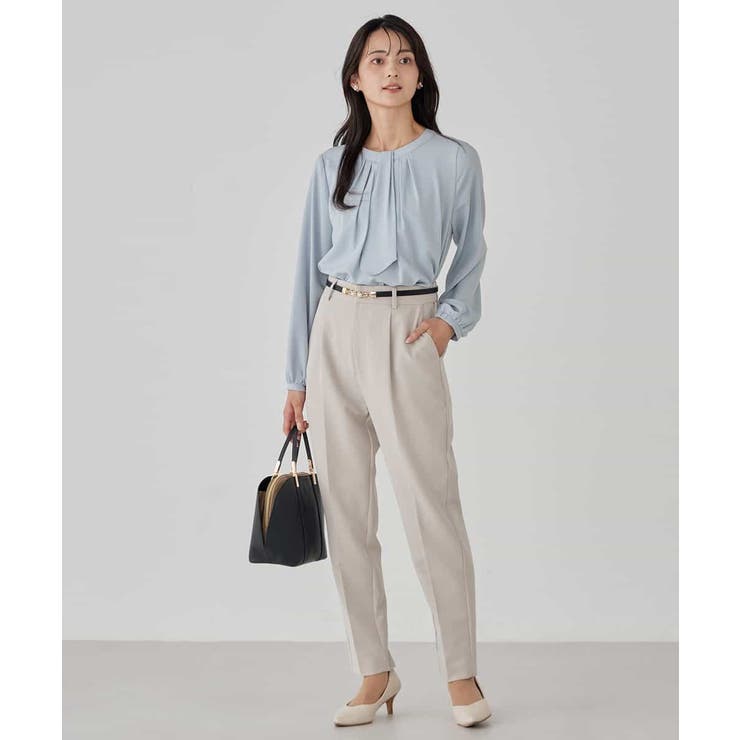 【洗える/ストレッチ/セットアップ対応】ダブルクロステーパードパンツ | a.v.v【WOMEN】 | 詳細画像11 