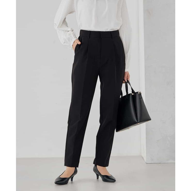 【洗える/ストレッチ/セットアップ対応】ダブルクロステーパードパンツ | a.v.v【WOMEN】 | 詳細画像17 