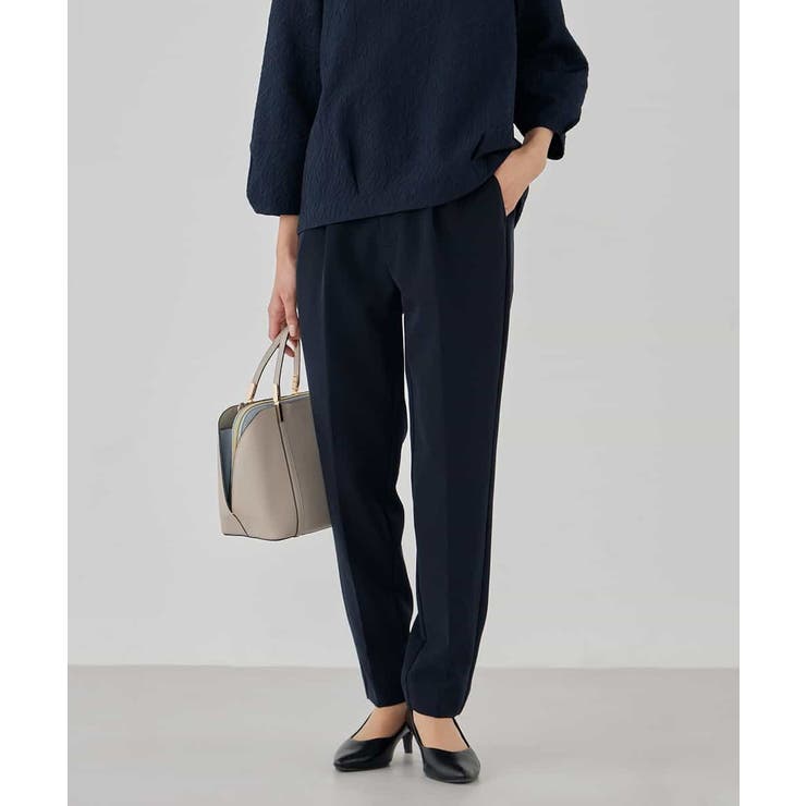 【洗える/ストレッチ/セットアップ対応】ダブルクロステーパードパンツ | a.v.v【WOMEN】 | 詳細画像2 