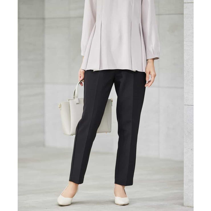 【洗える/ストレッチ/セットアップ対応】ダブルクロステーパードパンツ | a.v.v【WOMEN】 | 詳細画像26 