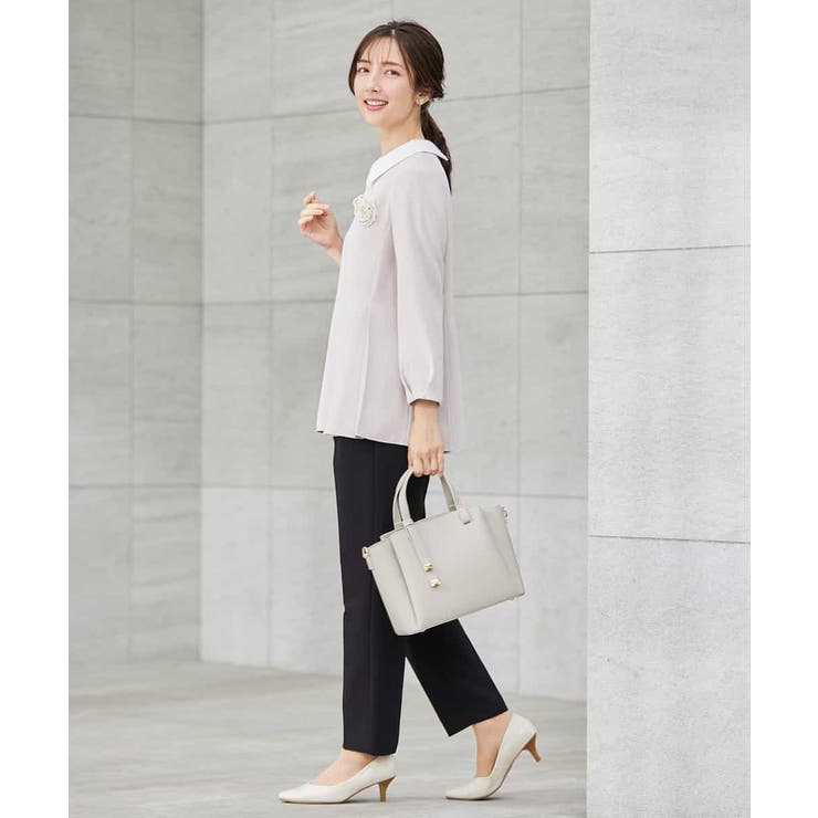 【洗える/ストレッチ/セットアップ対応】ダブルクロステーパードパンツ | a.v.v【WOMEN】 | 詳細画像31 