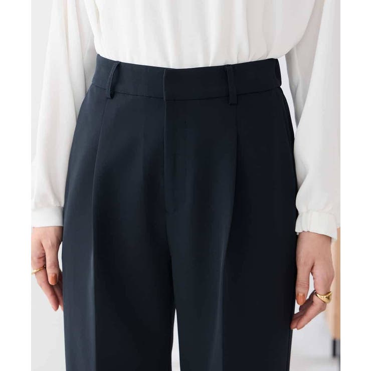 【洗える/ストレッチ/セットアップ対応】ダブルクロスワイドパンツ | a.v.v【WOMEN】 | 詳細画像13 